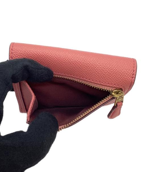 COACH（コーチ）COACH (コーチ) 3つ折り財布 ピンクの古着・服飾アイテム