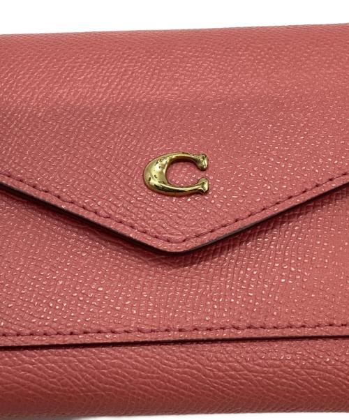 COACH（コーチ）COACH (コーチ) 3つ折り財布 ピンクの古着・服飾アイテム