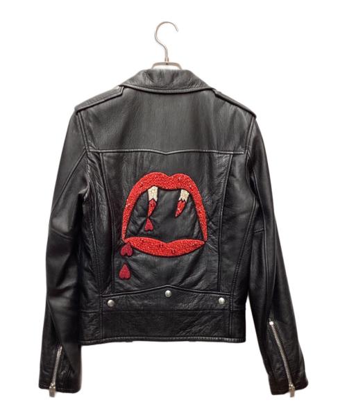 Saint Laurent Paris（サンローランパリ）Saint Laurent Paris (サンローランパリ) 17SSダブルライダースジャケット ブラック サイズ:44の古着・服飾アイテム