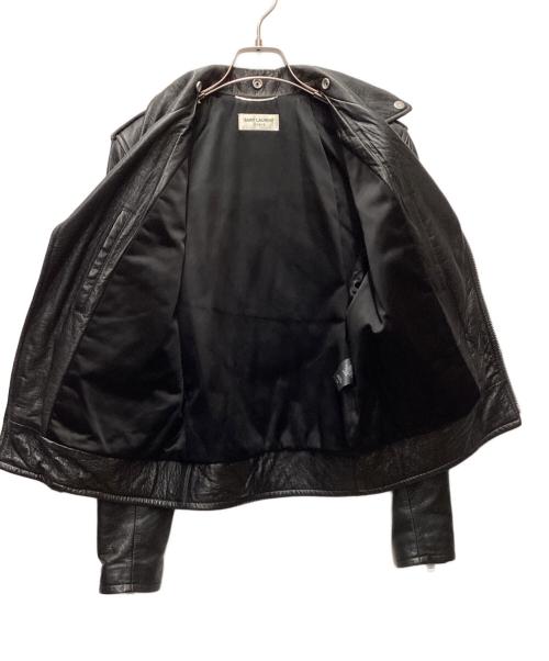 Saint Laurent Paris（サンローランパリ）Saint Laurent Paris (サンローランパリ) 17SSダブルライダースジャケット ブラック サイズ:44の古着・服飾アイテム