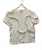 DRIES VAN NOTENドリスヴァンノッテン）の古着「半袖フリルTシャツ」｜ホワイト