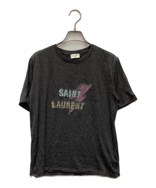 Saint Laurent Paris（サンローランパリ）Saint Laurent Paris (サンローランパリ) 半袖Tシャツ グレー サイズ:XSの古着・服飾アイテム
