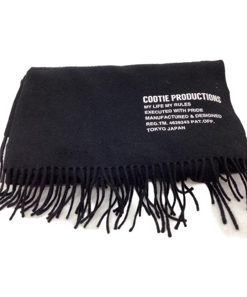 COOTIE PRODUCTIONS（クーティープロダクツ）COOTIE PRODUCTIONS (クーティープロダクツ) マフラー ブラックの古着・服飾アイテム