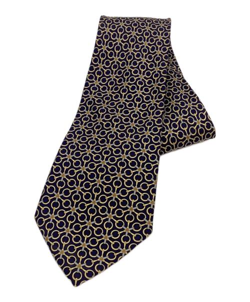 HERMES（エルメス）HERMES (エルメス) ネクタイ ネイビー サイズ:142cｍの古着・服飾アイテム