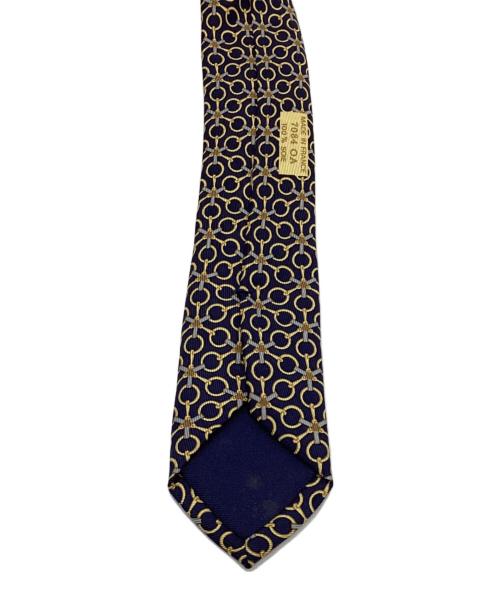 HERMES（エルメス）HERMES (エルメス) ネクタイ ネイビー サイズ:142cｍの古着・服飾アイテム