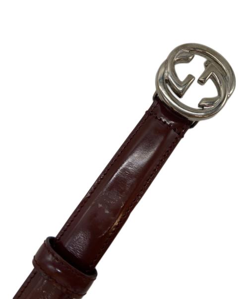 GUCCI（グッチ）GUCCI (グッチ) レザーベルト ブラウンの古着・服飾アイテム