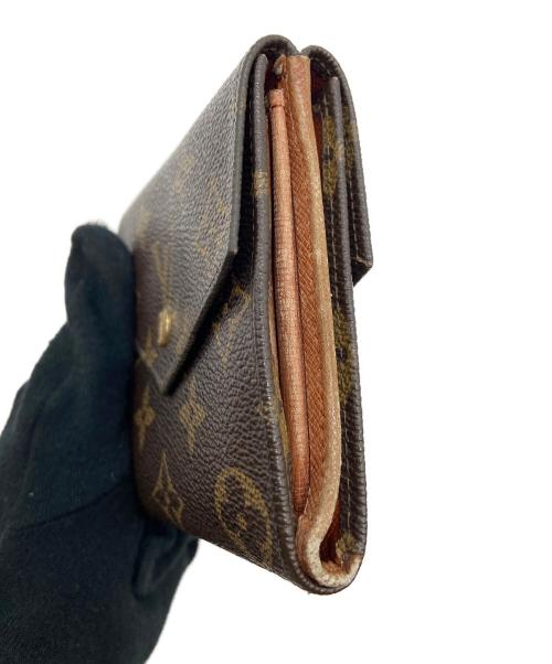 LOUIS VUITTON（ルイ ヴィトン）LOUIS VUITTON (ルイ ヴィトン) 2つ折り財布/モノグラム・ポルトフォイユ・ヴィクトリーヌ ブラウンの古着・服飾アイテム