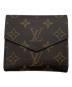 LOUIS VUITTON (ルイ ヴィトン) 2つ折り財布/モノグラム・ポルトフォイユ・ヴィクトリーヌ ブラウン：7000円