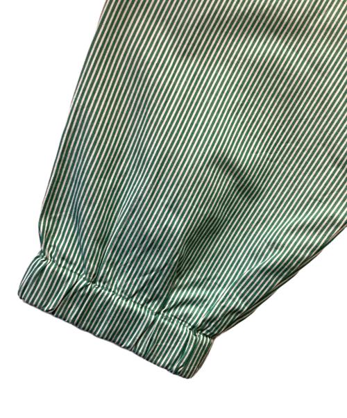 Topys（トピーズ）Topys (トピーズ) ジップシャツ ホワイト×グリーン サイズ:Freeの古着・服飾アイテム