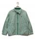 Topys（トピーズ）の古着「ジップシャツ」｜ホワイト×グリーン