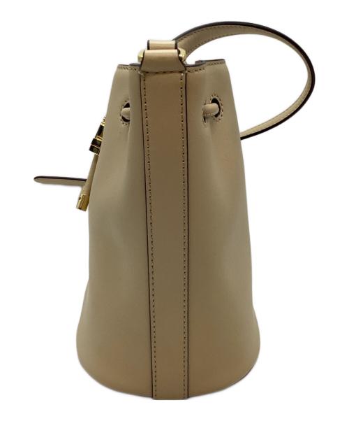 RALPH LAUREN（ラルフローレン）RALPH LAUREN (ラルフローレン) 巾着ショルダーバッグ アイボリーの古着・服飾アイテム