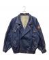 TRUSSARDI JEANS（トラサルディージーンズ）の古着「ダブルデニムジャケット」｜インディゴ