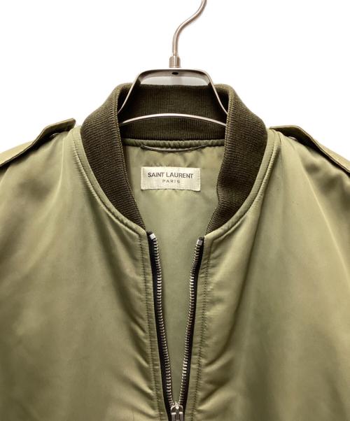 Saint Laurent Paris（サンローランパリ）Saint Laurent Paris (サンローランパリ) MA-1ジャケット オリーブ サイズ:44の古着・服飾アイテム
