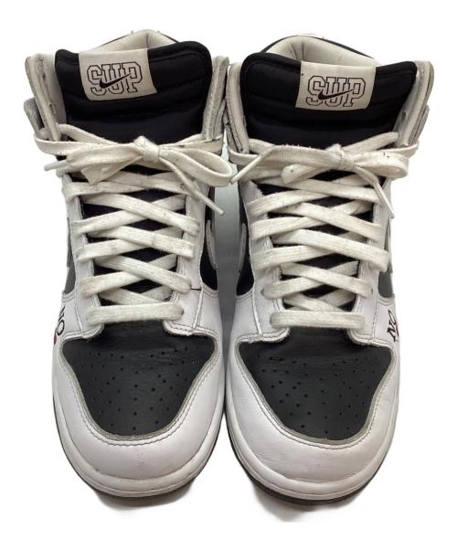 NIKE（ナイキ）NIKE (ナイキ) Supreme (シュプリーム) ハイカットスニーカー ホワイト×ブラック サイズ:26cmの古着・服飾アイテム