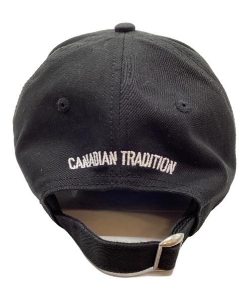 DSQUARED2（ディースクエアード）DSQUARED2 (ディースクエアード) ダメージキャップ ブラックの古着・服飾アイテム