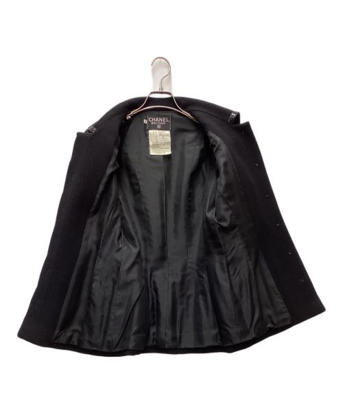 CHANEL（シャネル）CHANEL (シャネル) エナメルラインセットアップジャケット ブラック サイズ:38の古着・服飾アイテム