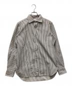 SOVEREIGNソブリン）の古着「ワイドカラーシャツ」｜ブラック×ホワイト