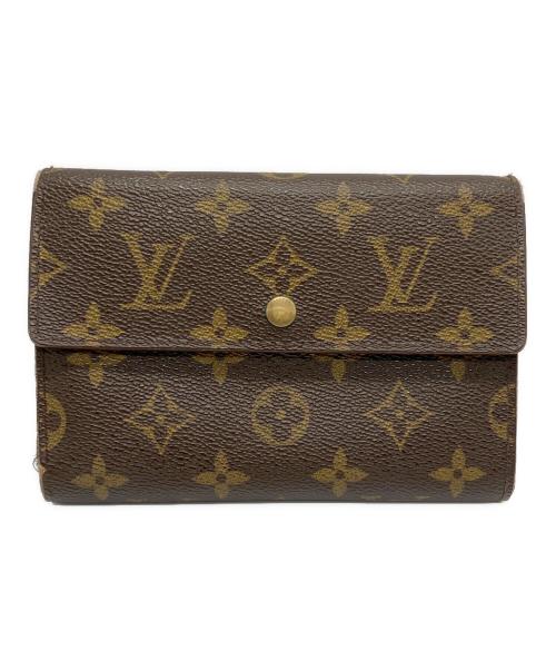 LOUIS VUITTON（ルイ ヴィトン）LOUIS VUITTON (ルイ ヴィトン) 3つ折り財布/モノグラム・ポルトトレゾール・エテュイパピエ ブラウンの古着・服飾アイテム