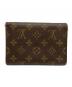 LOUIS VUITTON (ルイ ヴィトン) 3つ折り財布/モノグラム・ポルトトレゾール・エテュイパピエ ブラウン：9000円