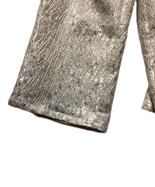 seyto（セイト）seyto (セイト) タックワイドパンツ シルバー サイズ:1の古着・服飾アイテム