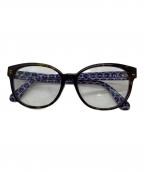 Kate Spadeケイトスペード）の古着「眼鏡」｜ブラウン×ブルー