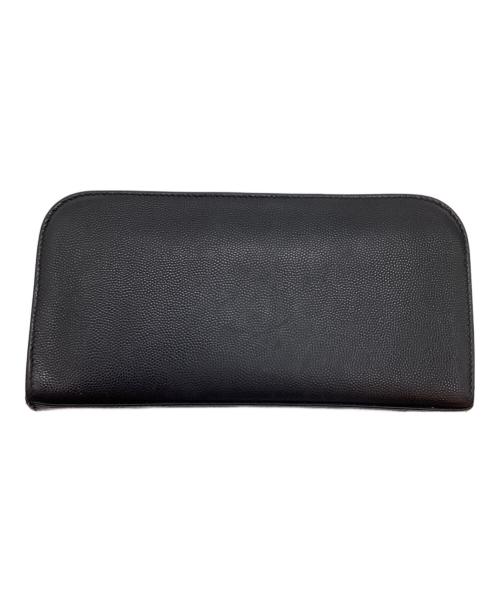 Saint Laurent Paris（サンローランパリ）Saint Laurent Paris (サンローランパリ) ラウンドファスナー財布 ブラックの古着・服飾アイテム