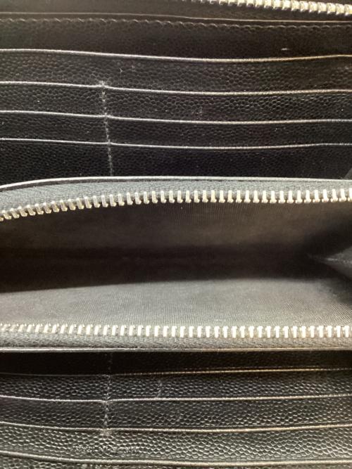 Saint Laurent Paris（サンローランパリ）Saint Laurent Paris (サンローランパリ) ラウンドファスナー財布 ブラックの古着・服飾アイテム