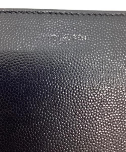 Saint Laurent Paris（サンローランパリ）Saint Laurent Paris (サンローランパリ) ラウンドファスナー財布 ブラックの古着・服飾アイテム