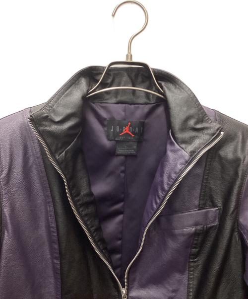 JORDAN（ジョーダン）JORDAN (ジョーダン) ライダースジャケット ブラック×パープル サイズ:Sの古着・服飾アイテム