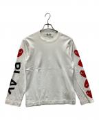 PLAY COMME des GARCONSプレイコムデギャルソン）の古着「長袖Tシャツ」｜ホワイト