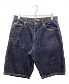 stussyステューシー）の古着「デニムハーフパンツ」｜インディゴ