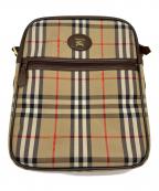 Burberry'sバーバリー）の古着「ショルダーバッグ/ノバチェック」｜ベージュ×ブラウン