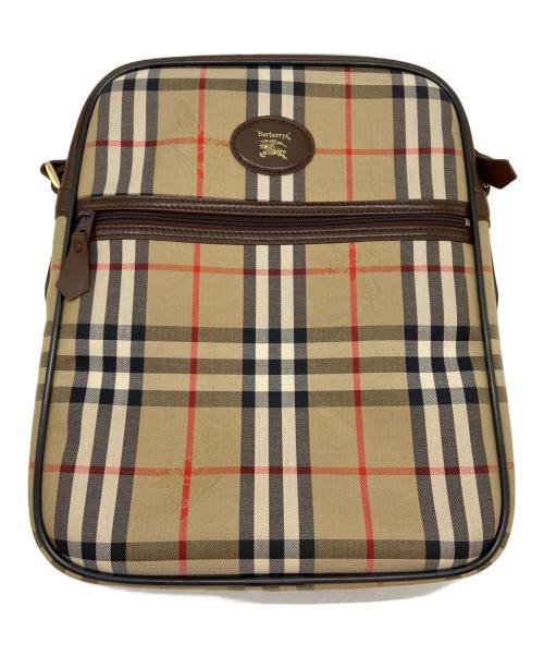 Burberry's（バーバリー）Burberry's (バーバリーズ) ショルダーバッグ/ノバチェック ベージュ×ブラウンの古着・服飾アイテム