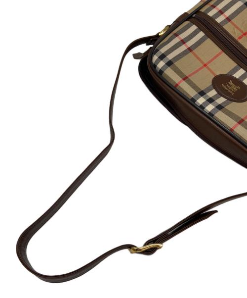 Burberry's（バーバリー）Burberry's (バーバリーズ) ショルダーバッグ/ノバチェック ベージュ×ブラウンの古着・服飾アイテム