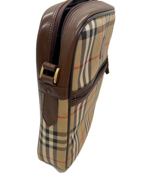 Burberry's（バーバリー）Burberry's (バーバリーズ) ショルダーバッグ/ノバチェック ベージュ×ブラウンの古着・服飾アイテム