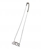 Christian Diorクリスチャン ディオール）の古着「ロゴネックレス」｜シルバー