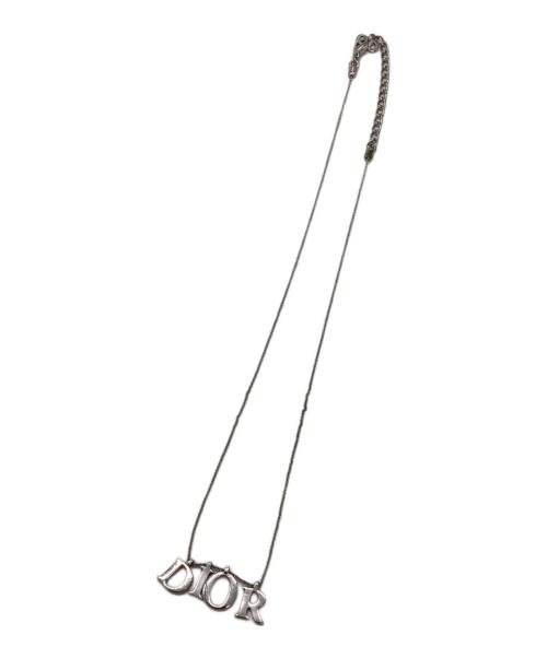 Christian Dior（クリスチャン ディオール）Christian Dior (クリスチャン ディオール) ロゴネックレス シルバーの古着・服飾アイテム