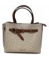 MICHAEL KORS（マイケルコース）の古着「ハンドバッグ」｜ホワイト×ブラウン