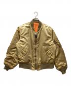 CORINTHコリンス）の古着「MA-1ジャケット」｜ゴールド