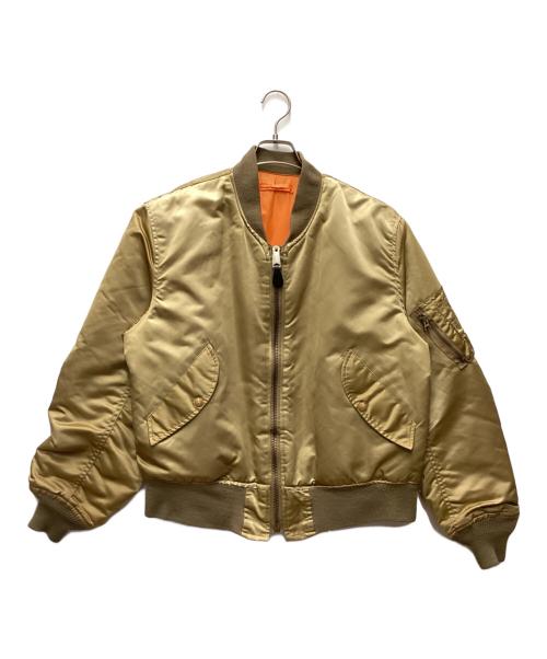 CORINTH（コリンス）CORINTH (コリンス) MA-1ジャケット ゴールド サイズ:Lの古着・服飾アイテム