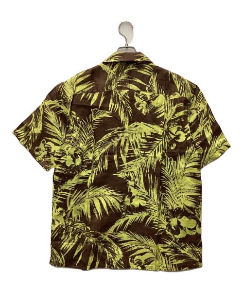 PAIKAJI（パイカジ）PAIKAJI (パイカジ) アロハシャツ ブラウン×イエロー サイズ:Lの古着・服飾アイテム