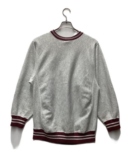 Champion REVERSE WEAVE（チャンピオン リバース ウィーブ）Champion REVERSE WEAVE (チャンピオン リバース ウィーブ) クルーネックスウェット バーガンディー×グレー サイズ:Lの古着・服飾アイテム