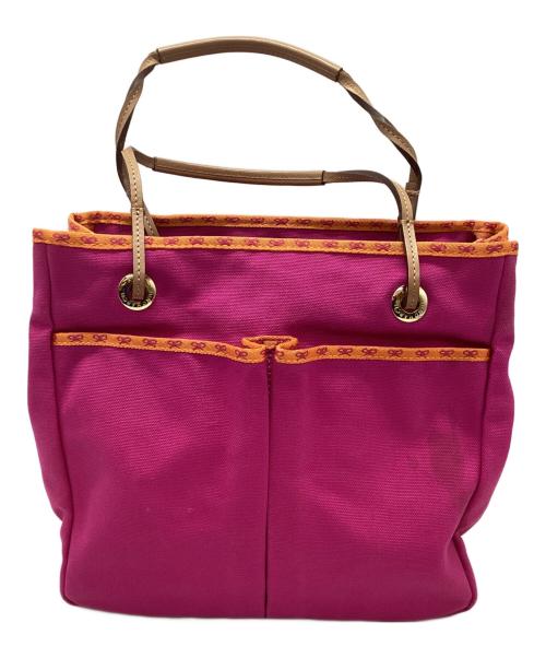 ANYA HINDMARCH（アニヤ・ハインドマーチ）ANYA HINDMARCH (アニヤハインドマーチ) ハンドバッグ ピンクの古着・服飾アイテム