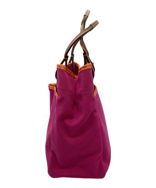 ANYA HINDMARCH（アニヤ・ハインドマーチ）ANYA HINDMARCH (アニヤハインドマーチ) ハンドバッグ ピンクの古着・服飾アイテム