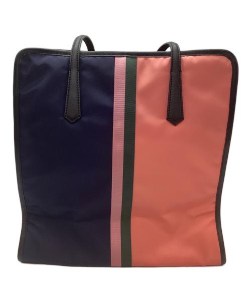 BEAMS（ビームス）BEAMS (ビームス) Kate Spade (ケイトスペード) トートバッグ/CHERRY TOTE BAG ネイビー×ピンクの古着・服飾アイテム