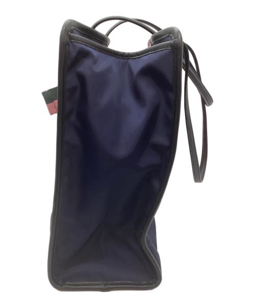 BEAMS（ビームス）BEAMS (ビームス) Kate Spade (ケイトスペード) トートバッグ/CHERRY TOTE BAG ネイビー×ピンクの古着・服飾アイテム
