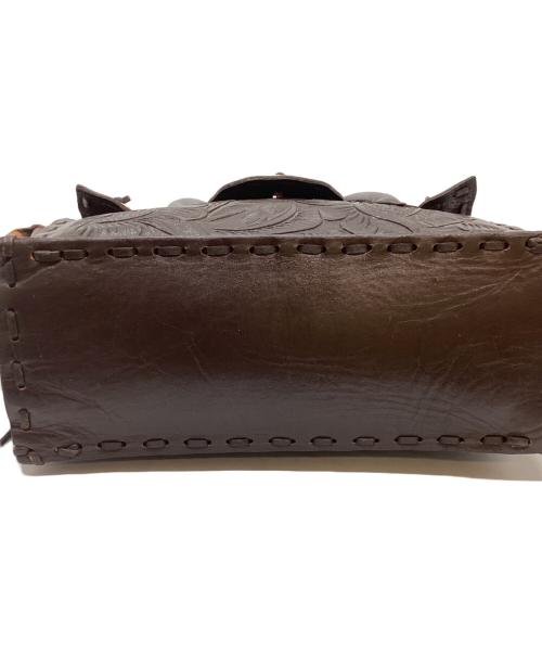 Carving Tribes（カービングトライブス）Carving Tribes (カービングトライブス) ハンドバッグ ブラウンの古着・服飾アイテム