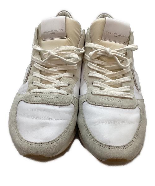 PHILIPPE MODEL（フィリップ モデル）PHILIPPE MODEL (フィリップ モデル) ローカットスニーカー ホワイト サイズ:43の古着・服飾アイテム