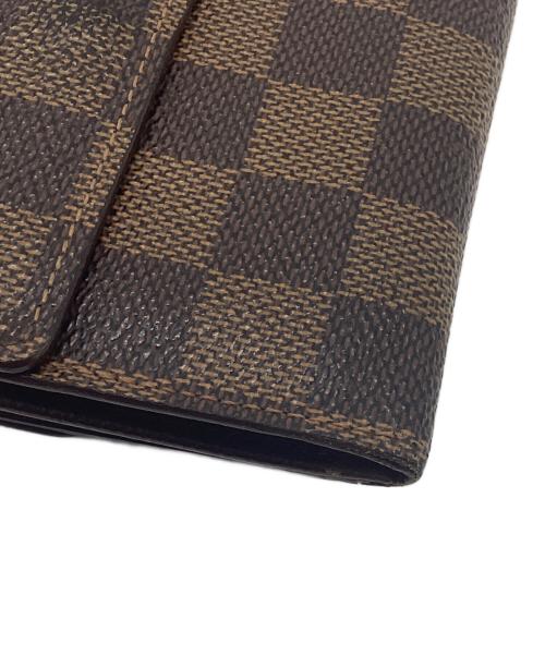 LOUIS VUITTON（ルイ ヴィトン）LOUIS VUITTON (ルイ ヴィトン) 2つ折り財布/ダミエ・ポルトフォイユ・エリーズ ブラウンの古着・服飾アイテム