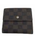 LOUIS VUITTON（ルイ ヴィトン）の古着「2つ折り財布/ダミエ・ポルトフォイユ・エリーズ」｜ブラウン